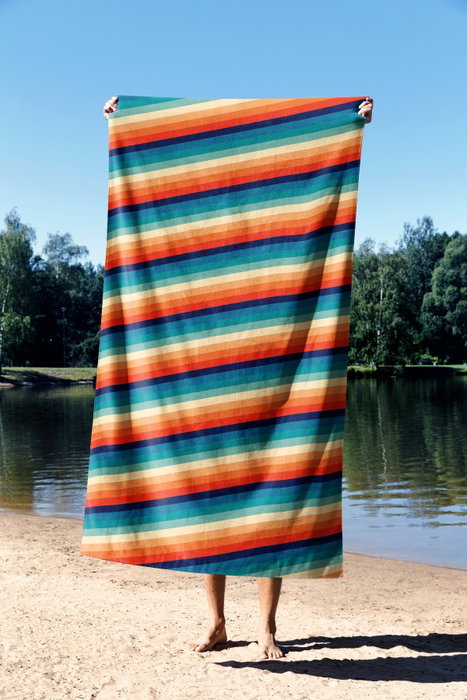 Mijölnir Rainbow Lines 70 Toalla de Playa Multicolor 70 x 130 cm 70% Poliéster / 30% Poliamida